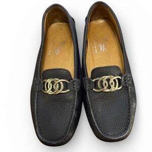 Calzoleria Rolando Bellagio navy blue leather loafers Size 39 / 8.5